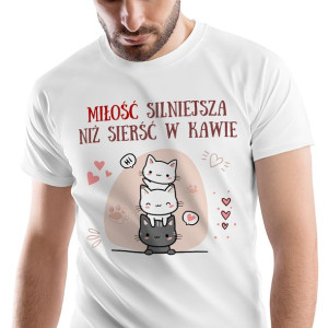 T-Shirt Męski Kotki Kotek Koszulka XL Prezent