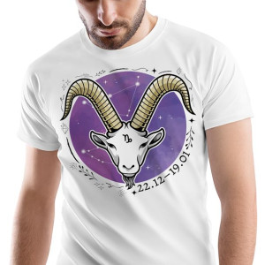 T-Shirt Męski Koziorożec Znaki Zodiaku Horoskop