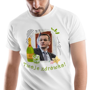 T-Shirt Męski Mateusz Morawiecki Pis L na M
