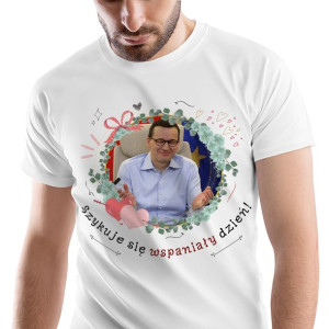 T-Shirt Męski Mateusz Morawiecki Pis L na M