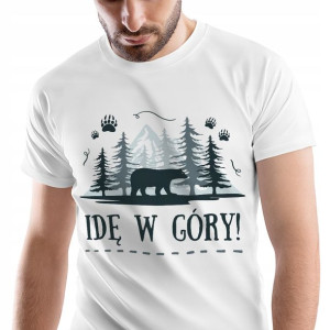 T-Shirt Męski Misie Misiaczki Koszulka L Prezent