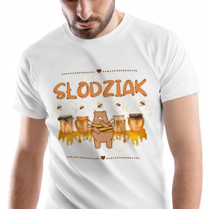 T-Shirt Męski Misie Misiaczki Koszulka M Prezent