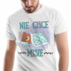 T-Shirt Męski Misie Misiaczki Koszulka M Prezent