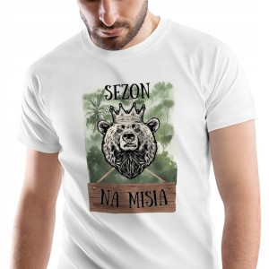 T-Shirt Męski Misie Misiaczki Koszulka S Prezent