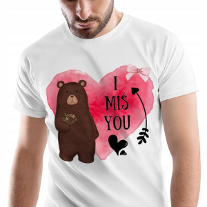 T-Shirt Męski Misie Misiaczki Koszulka XXL Prezent