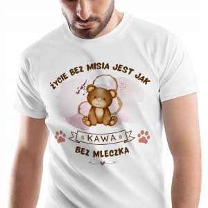T-Shirt Męski Misie Misiaczki Koszulka XXL Prezent