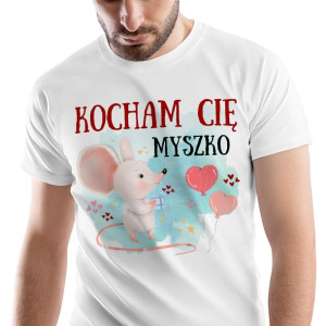 T-Shirt Męski Myszki Myszka Koszulka XXL Prezent
