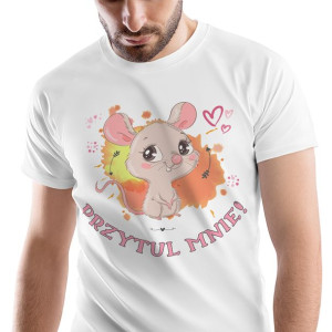 T-Shirt Męski Myszki Myszka Koszulka XXL Prezent