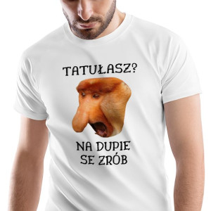 T-Shirt Męski Nosacz Janusz Śmieszne Na M Prezent
