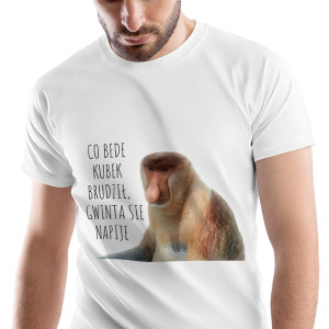 T-Shirt Męski Nosacz Janusz Śmieszne Na M Prezent