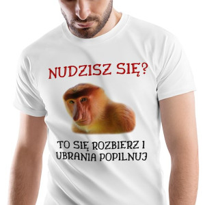 T-Shirt Męski Nosacz Janusz Śmieszne Na M Prezent