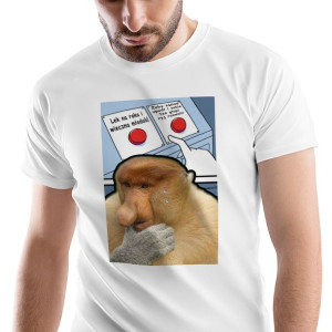 T-Shirt Męski Nosacz Janusz Śmieszne Na S Prezent