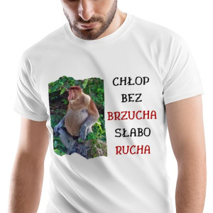 T-Shirt Męski Nosacz Janusz Śmieszne Na S Prezent