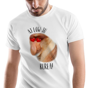 T-Shirt Męski Nosacz Janusz Śmieszne Na S Prezent