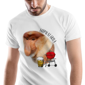 T-Shirt Męski Nosacz Janusz Śmieszne Na S Prezent