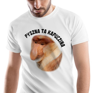 T-Shirt Męski Nosacz Janusz Śmieszne Na S Prezent