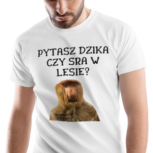 T-Shirt Męski Nosacz Janusz Śmieszne Na XL Prezent