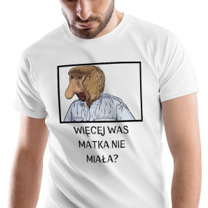 T-Shirt Męski Nosacz Janusz Śmieszne Na XL Prezent