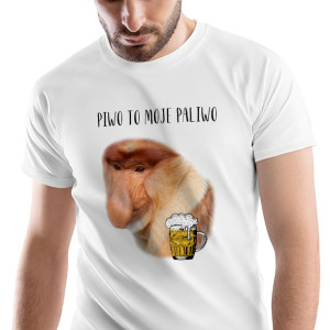 T-Shirt Męski Nosacz Janusz Śmieszne Na XL Prezent