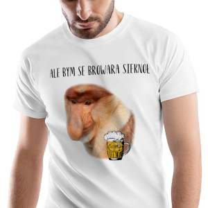 T-Shirt Męski Nosacz Janusz Śmieszne Na XL Prezent