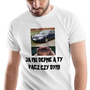 T-Shirt Męski Nosacz Janusz Śmieszne Prezent