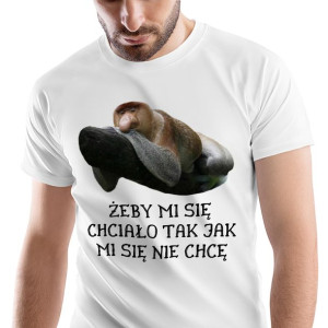 T-Shirt Męski Nosacz Janusz Śmieszne Prezent
