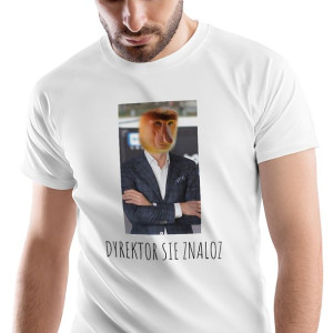 T-Shirt Męski Nosacz Janusz Śmieszne Prezent