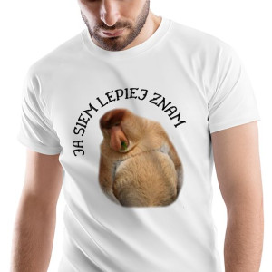 T-Shirt Męski Nosacz Janusz Śmieszne Prezent