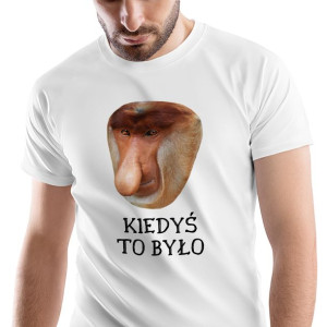 T-Shirt Męski Nosacz Janusz Śmieszne Prezent