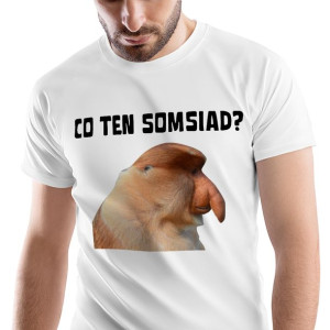 T-Shirt Męski Nosacz Janusz Śmieszne Prezent