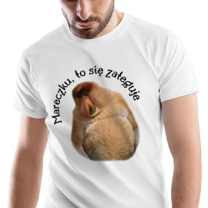 T-Shirt Męski Nosacz Janusz Śmieszne Prezent