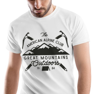 T-Shirt Męski Outdoor living Kemping Wakacje
