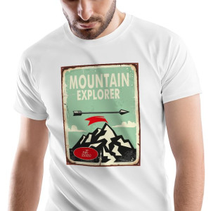 T-Shirt Męski Outdoor living Kemping Wakacje