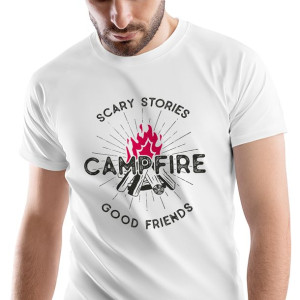 T-Shirt Męski Outdoor living Kemping Wakacje