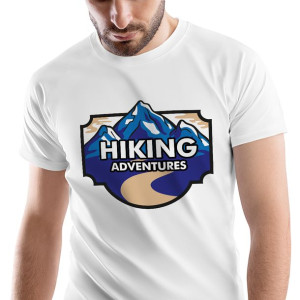 T-Shirt Męski Outdoor living Kemping Wakacje