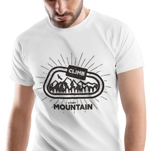 T-Shirt Męski Outdoor living Kemping Wakacje