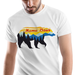 T-Shirt Męski Outdoor living Kemping Wakacje