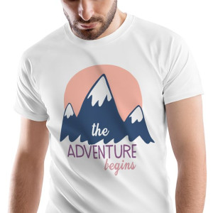 T-Shirt Męski Outdoor living Kemping Wakacje