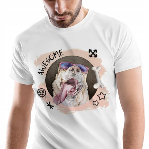 T-Shirt Męski Pieski Koszulka M Prezent