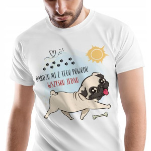 T-Shirt Męski Pieski Koszulka M Prezent