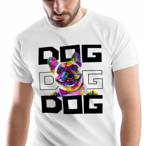 T-Shirt Męski Pieski Koszulka S Prezent