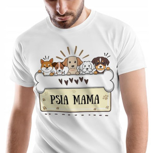 T-Shirt Męski Pieski Koszulka XL Prezent
