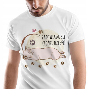T-Shirt Męski Pieski Koszulka XL Prezent