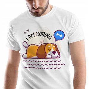 T-Shirt Męski Pieski Koszulka XL Prezent