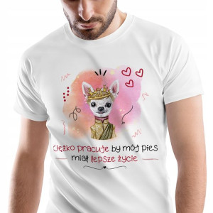 T-Shirt Męski Pieski Koszulka XXL Prezent