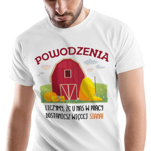 T-Shirt Męski Powitanie w Pracy Koszulka XL