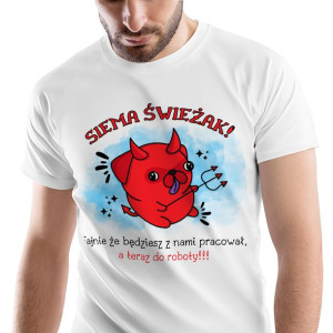 T-Shirt Męski Powitanie w Pracy Koszulka XL