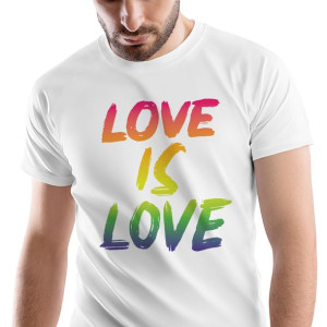 T-Shirt Męski Pride Love LGBT + Miłość na XL