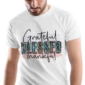 T-Shirt Męski Religijny Jesus wiara Koszulka