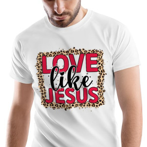 T-Shirt Męski Religijny Jesus wiara Koszulka